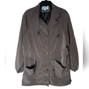 Giorgio Armani Brown Polyester Button down light Jacket. NWOT